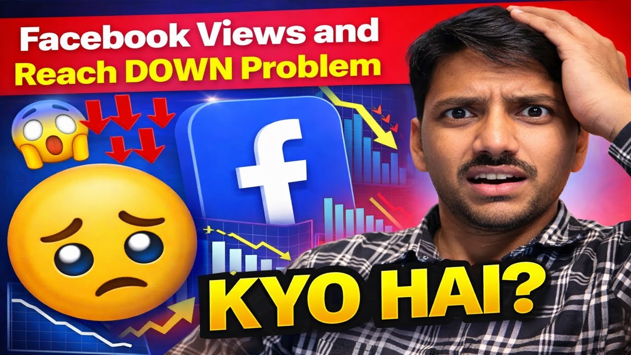 Facebook Views Down And reach Down Problem | Facebook Un original Video Porblem