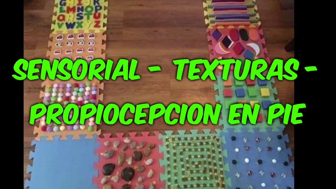 Estimulación sensorial utilizando la planta de los pies 👣 - propiocepcion - Diferentes texturas