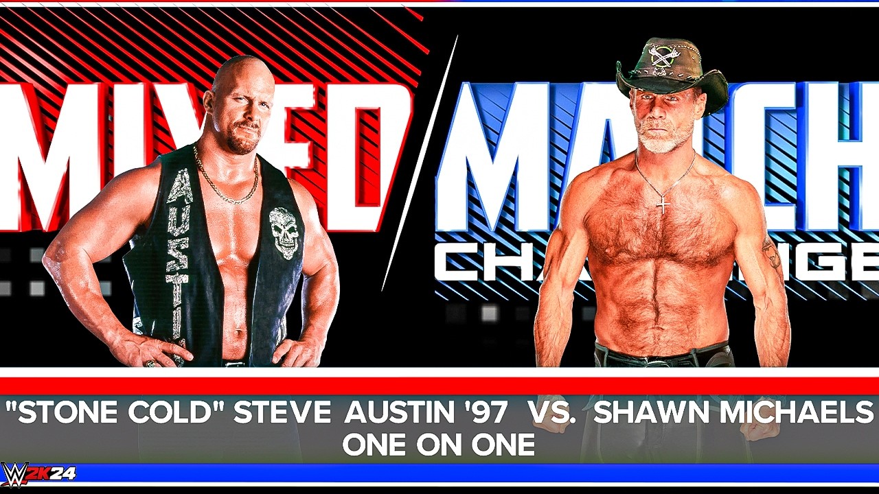 Stone Cold Steve Austin vs Shawn Michaels – The Texas Rattlesnake vs The Heartbreak Kid | WWE 2K24