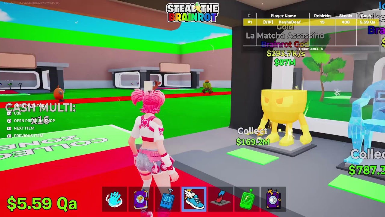 Fortnite Steal the brainrot admin abuse