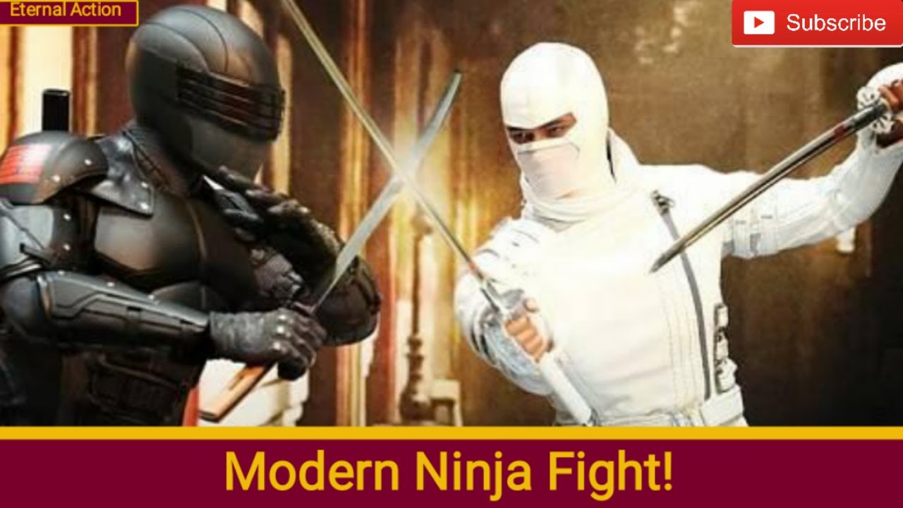 Modern Ninja Snake Eyes vs Storm Shadow - G.I. Joe: Retaliation (2013) - Dwayne Johnson Bruce Willis