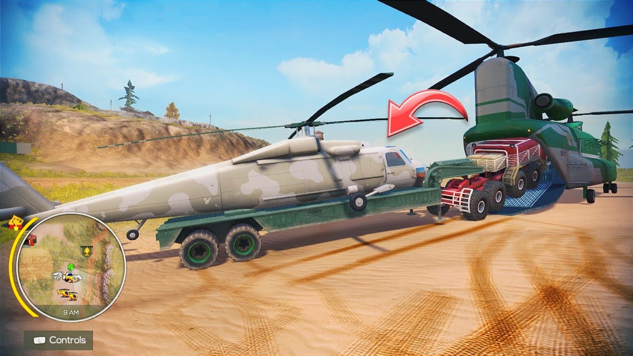 Can Chinook Lift Titan Truck Along With Military Heli | Off The Road Unleashed Nintendo Switch HD
