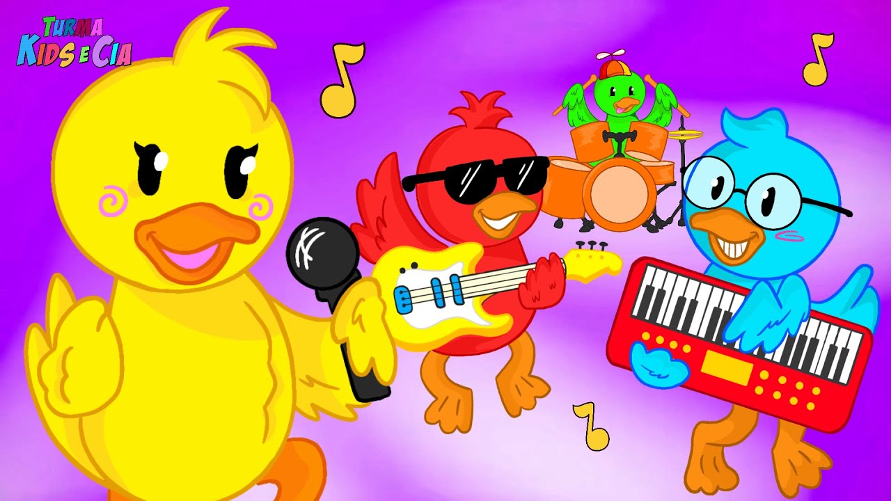 Patinhos Coloridos + Músicas e Desenho Educativo Infantil