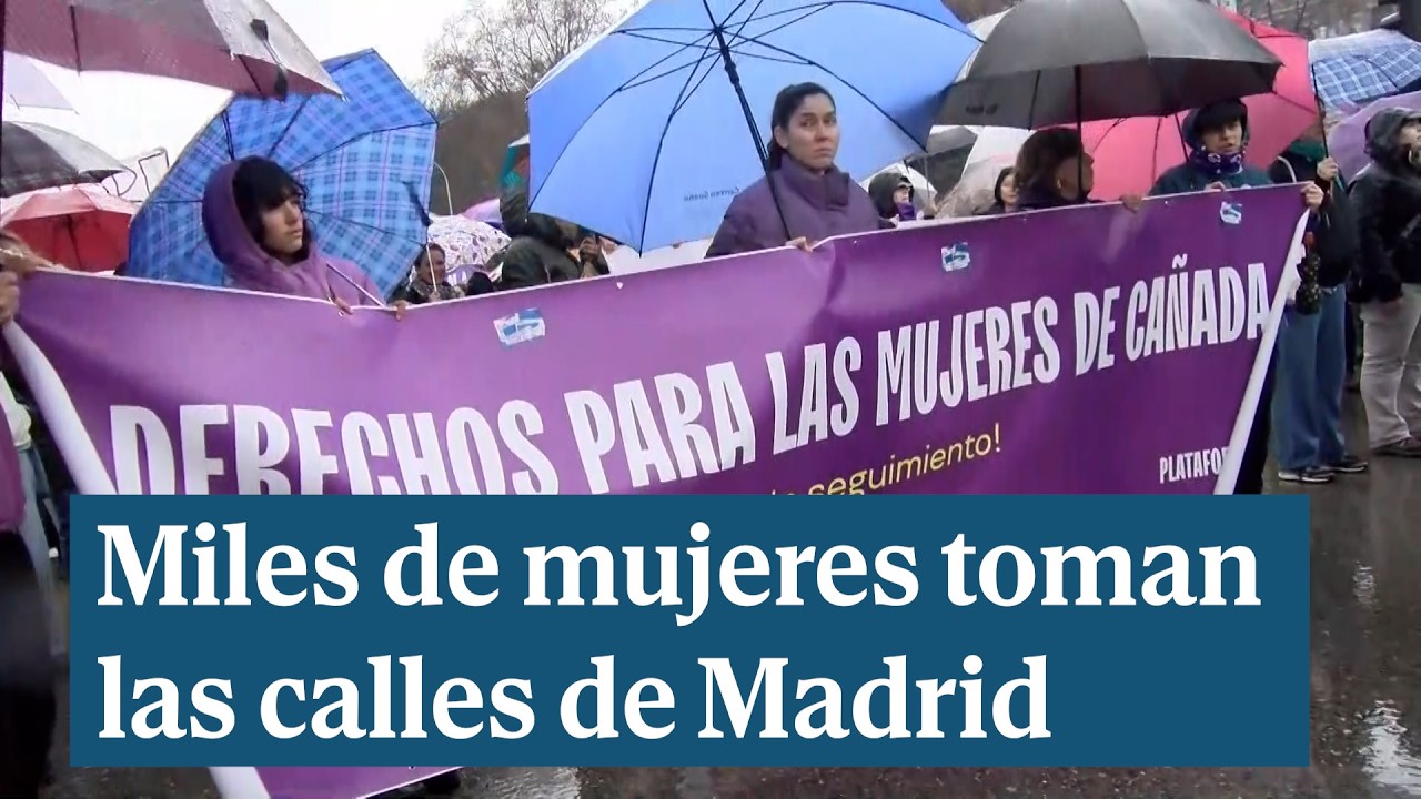Miles de mujeres toman las calles de Madrid en un 8-M contra el negacionismo