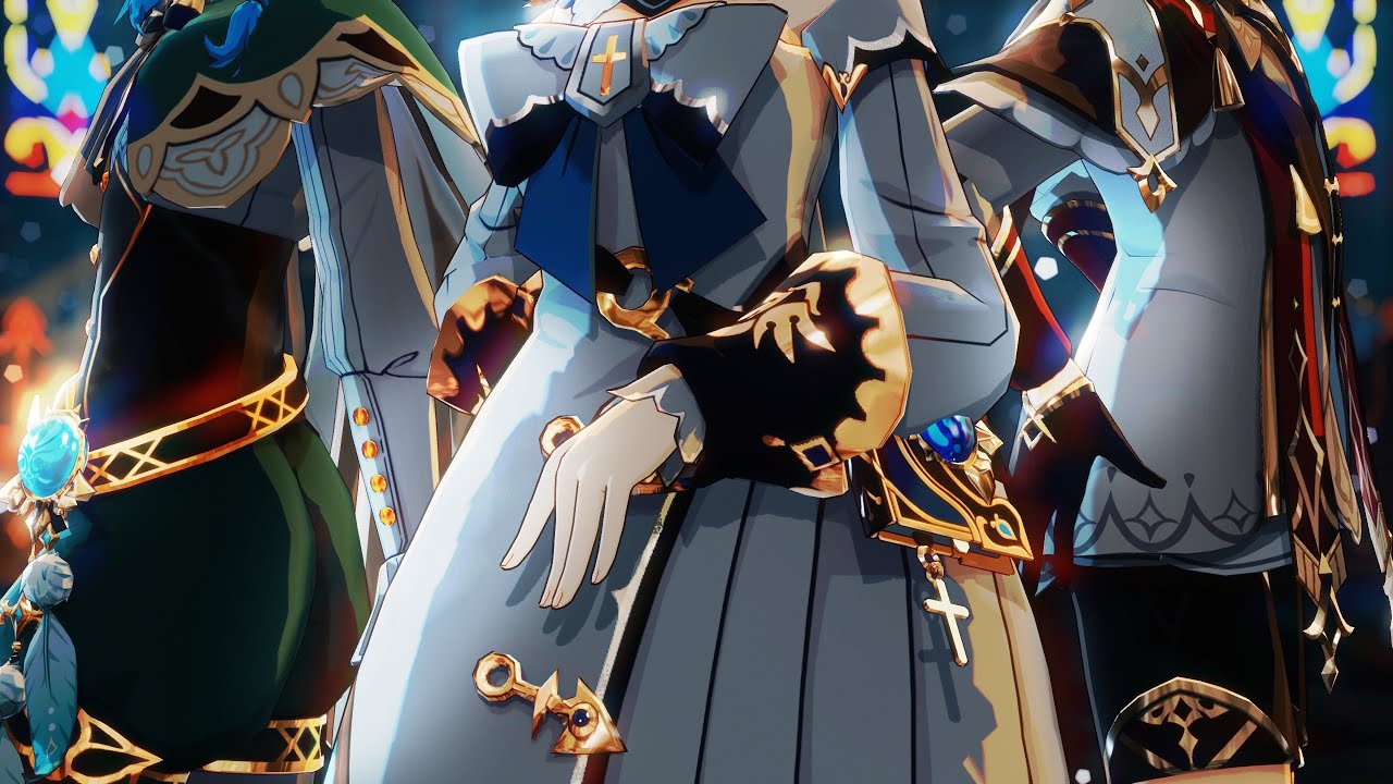 JEWEL | Genshin Impact MMD | Venti & Barbara & Dahlia