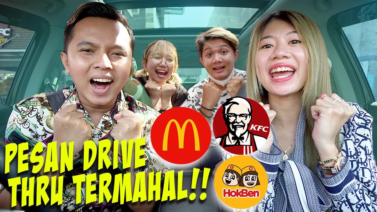 PESAN MENU DRIVE THRU TERMAHAL!! GAK NYANGKA DAPAT SEBANYAK INI!!