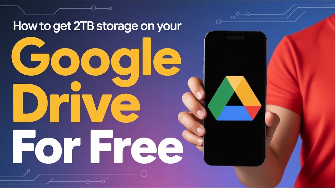How To Get 2TB Google Drive Storage FREE (100% Working Method 2025)