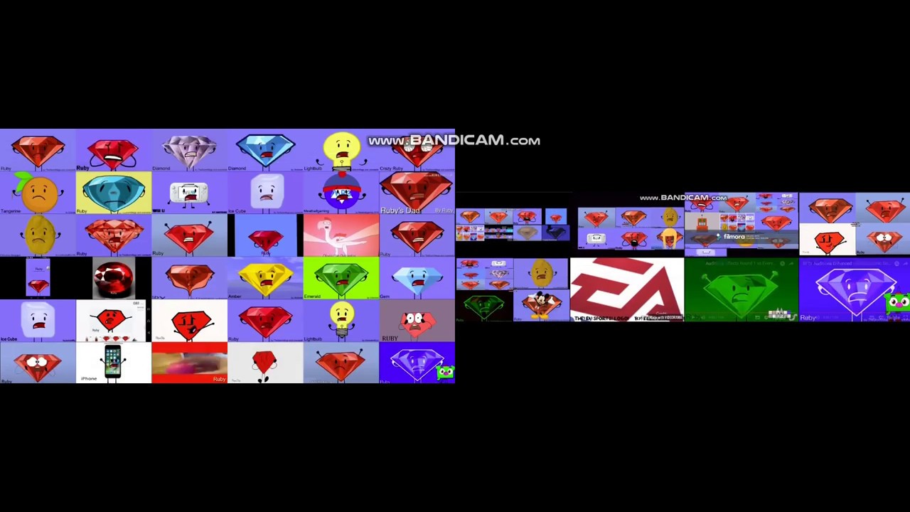 Bfdi auditions, but it's with 104 other reanimations