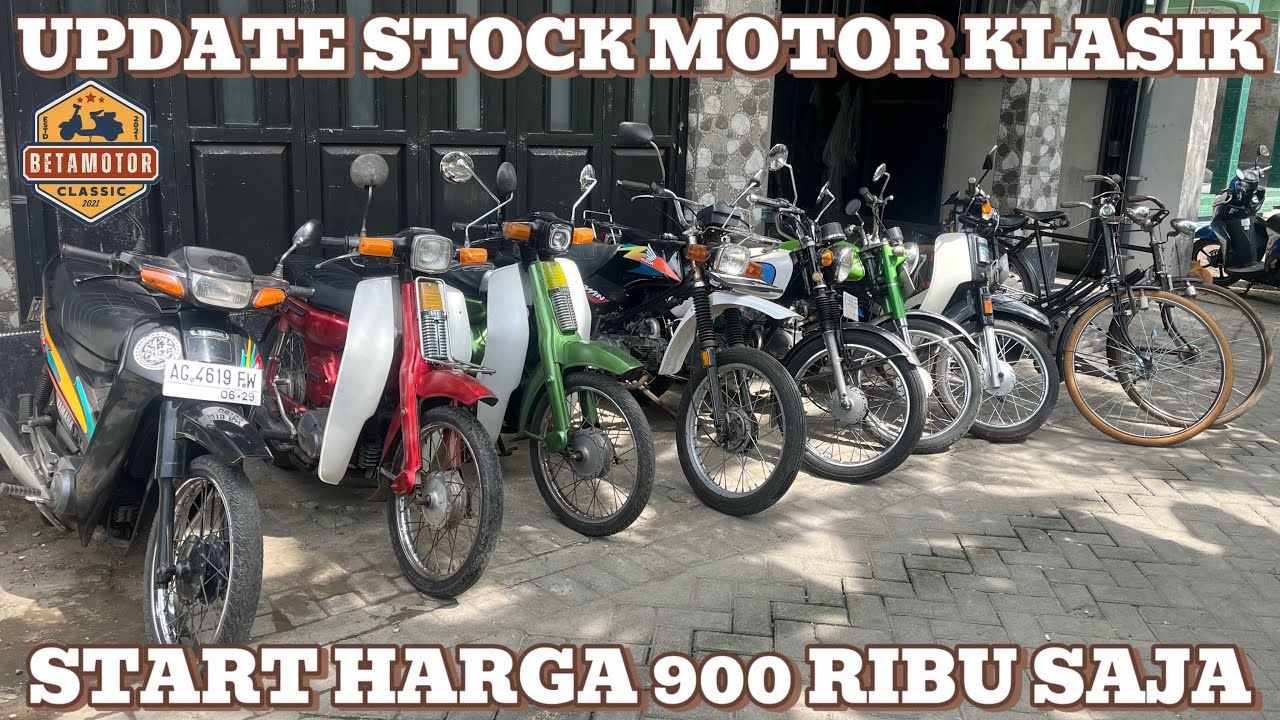 UPDATE STOCK TERBARU MOTOR KLASIK DAN SEPEDA ‼️ ADA HARGA 900RIBU