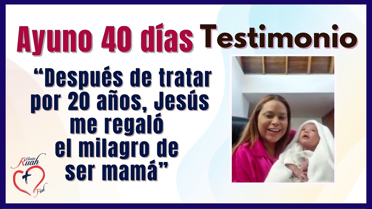 Después de tratar por 20 años, Jesús me regaló el milagro de ser mamá  @Misión Ruah Foundation​