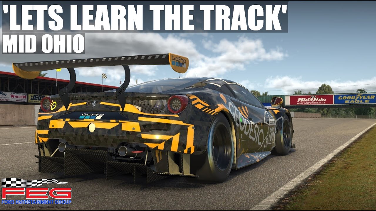 iRacing | 'LETS LEARN THE TRACK' | MID OHIO | FERRARI 488 GTE | IMSA