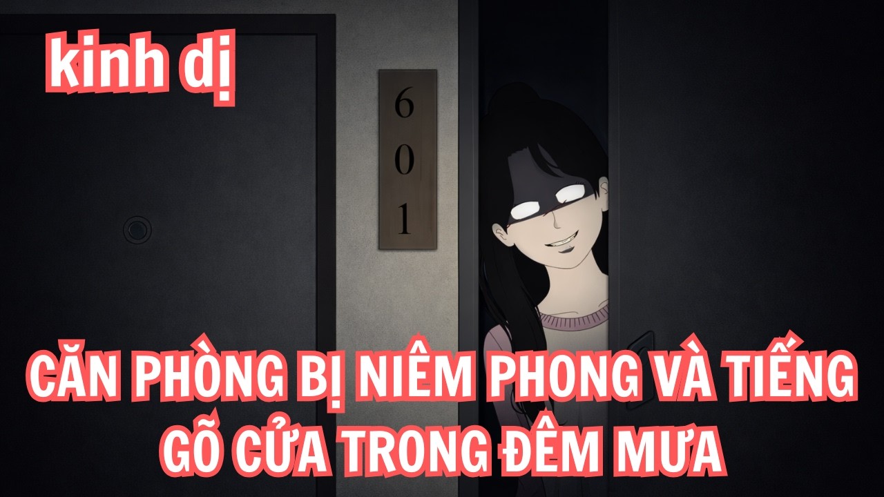 Phim Hoạt Hình Kinh Dị: Căn Phòng Bị Niêm Phong Và Tiếng Gõ Cửa Trong Đêm Mưa | U Minh Các