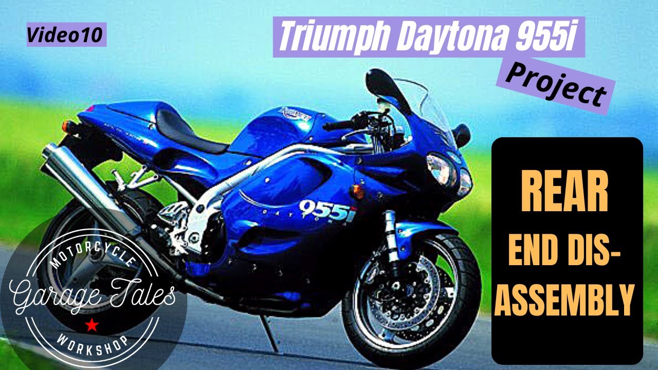Triumph Daytona 955i видео 10 — Разборка задней части