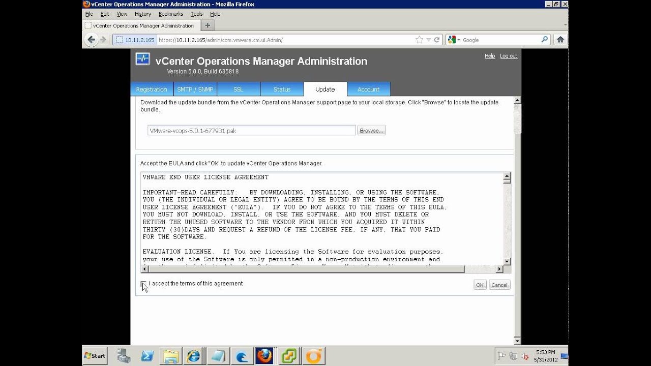vCenter Operations Manager vAppliance Upgrade