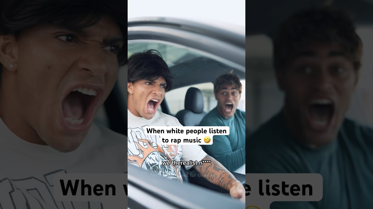 When white people listen to rap music‼️🤣 #comedyshorts #sketchcomedy #rap #snl