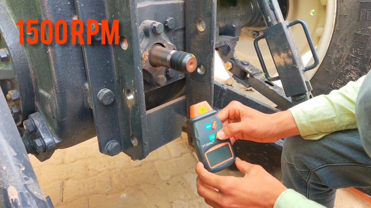 Preet 6049 PTO RPM test with Techo meter कितने rpm पे 540 चकर पूरे  करता है देखो।