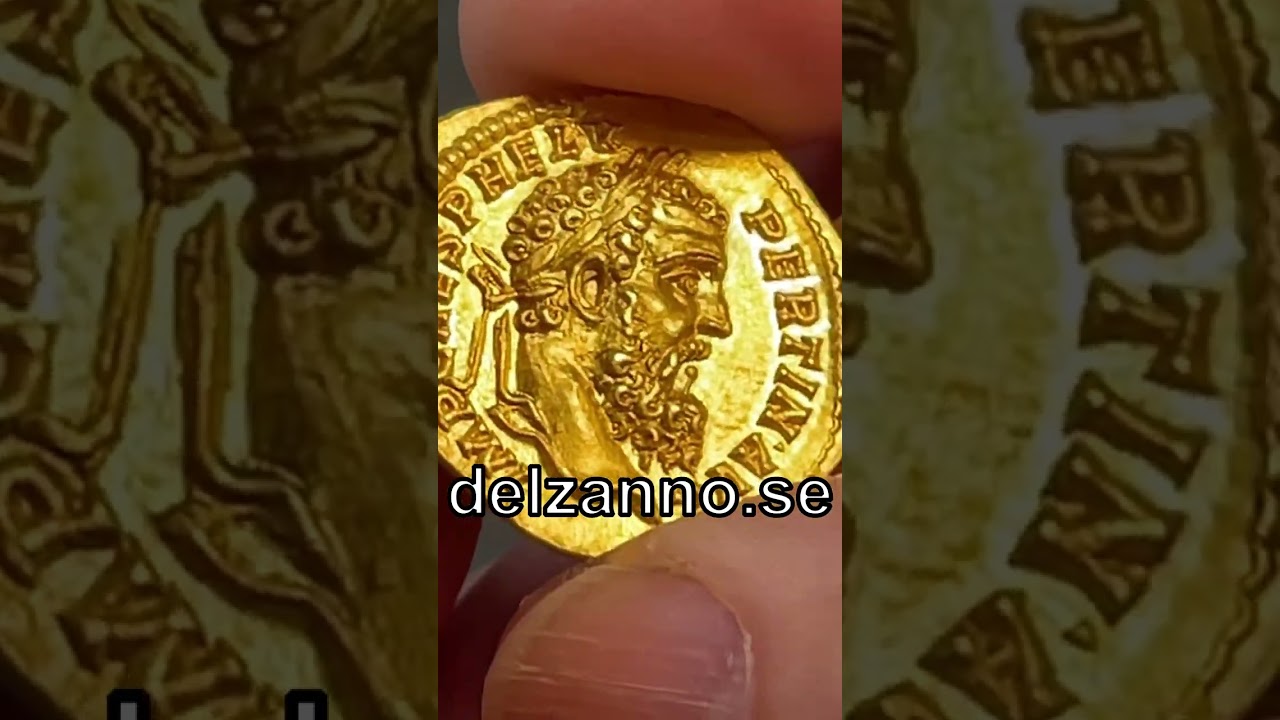 Roman Emperor Pertinax   Stunning gold aureus