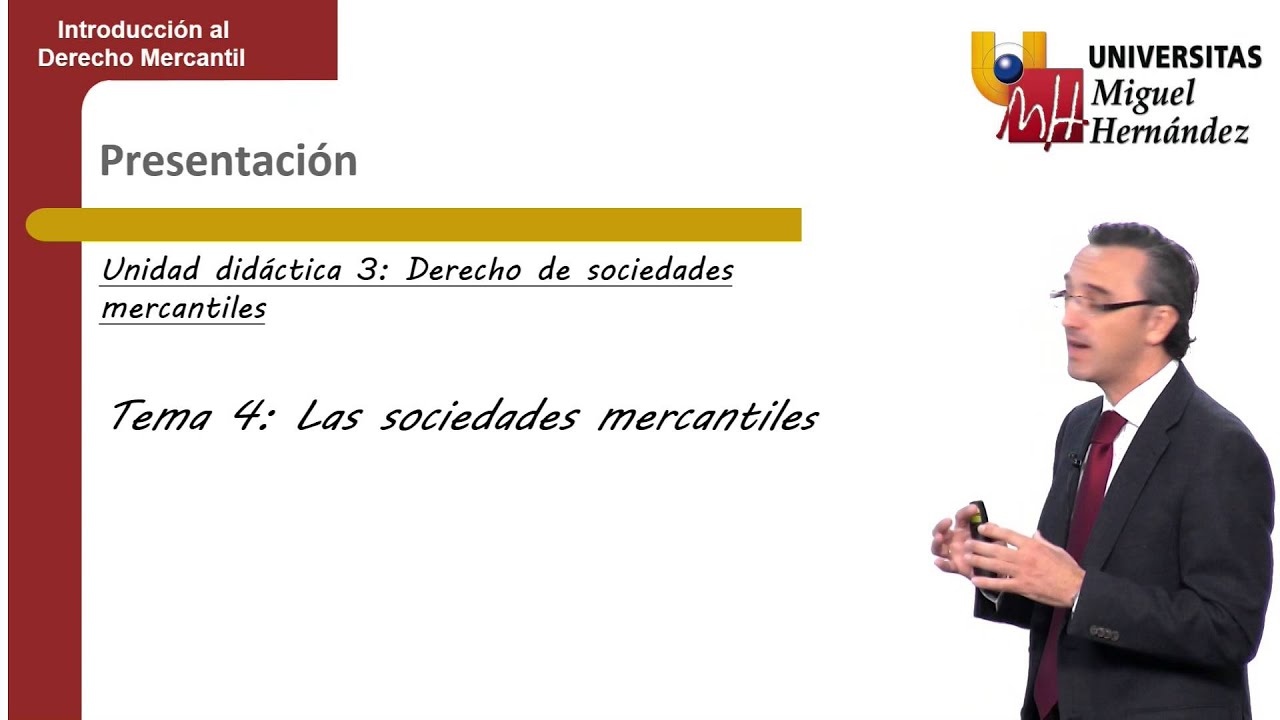Presentación de la asignatura: Introducción al Derecho Mercantil