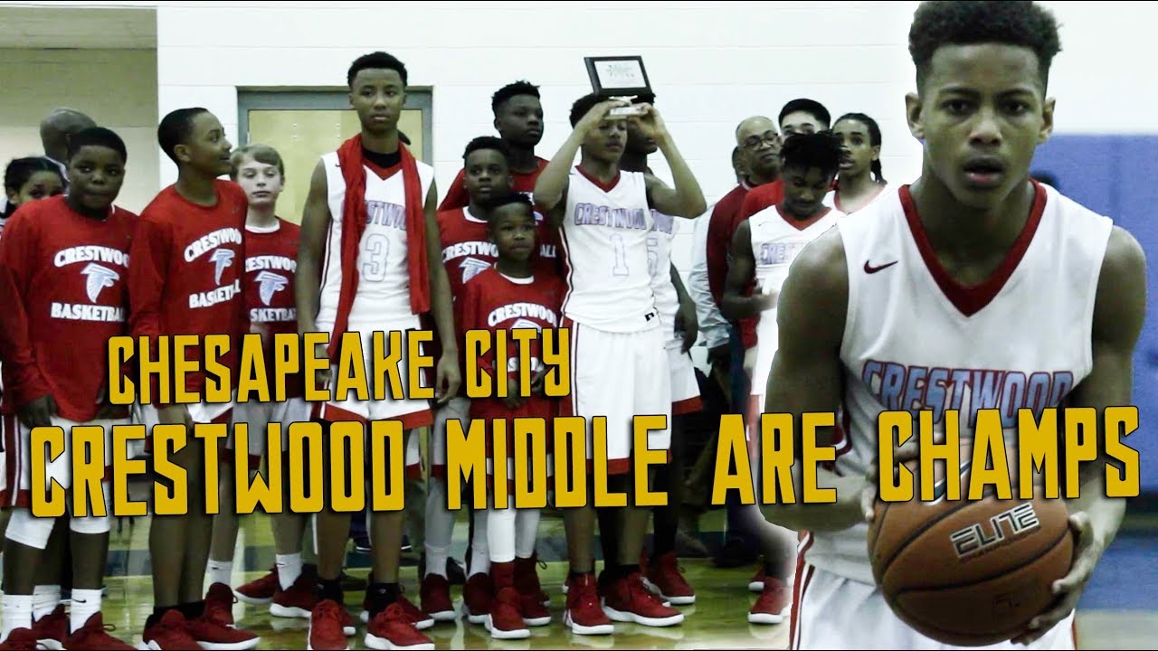 CRESTWOOD MIDDLE ARE CHESAPEAKE CITY CHAMPS!!!