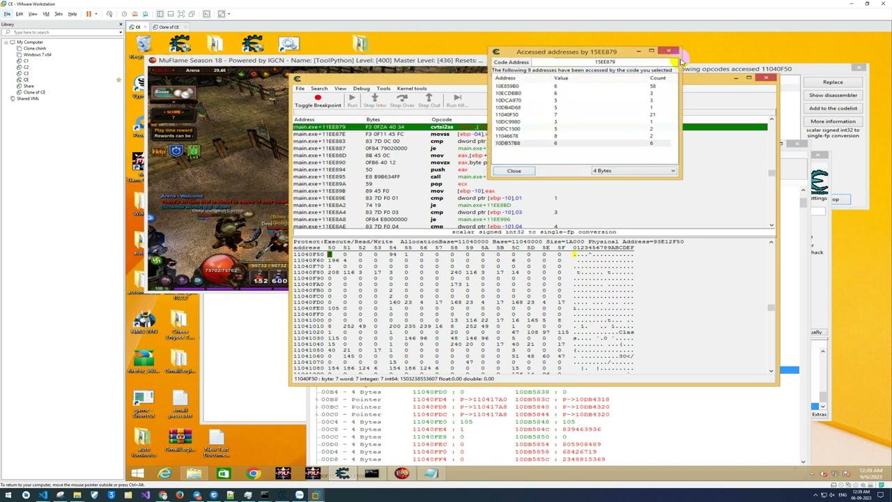 Tutorial Cheat Engine - Hack Attack Through Wall V2 Mu Online - muflame.online - S18.2.2 IGCN - 2023