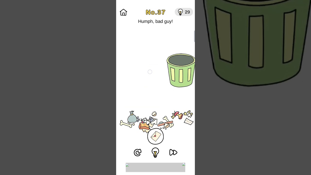 brain out level 37/Humph, bad guy!