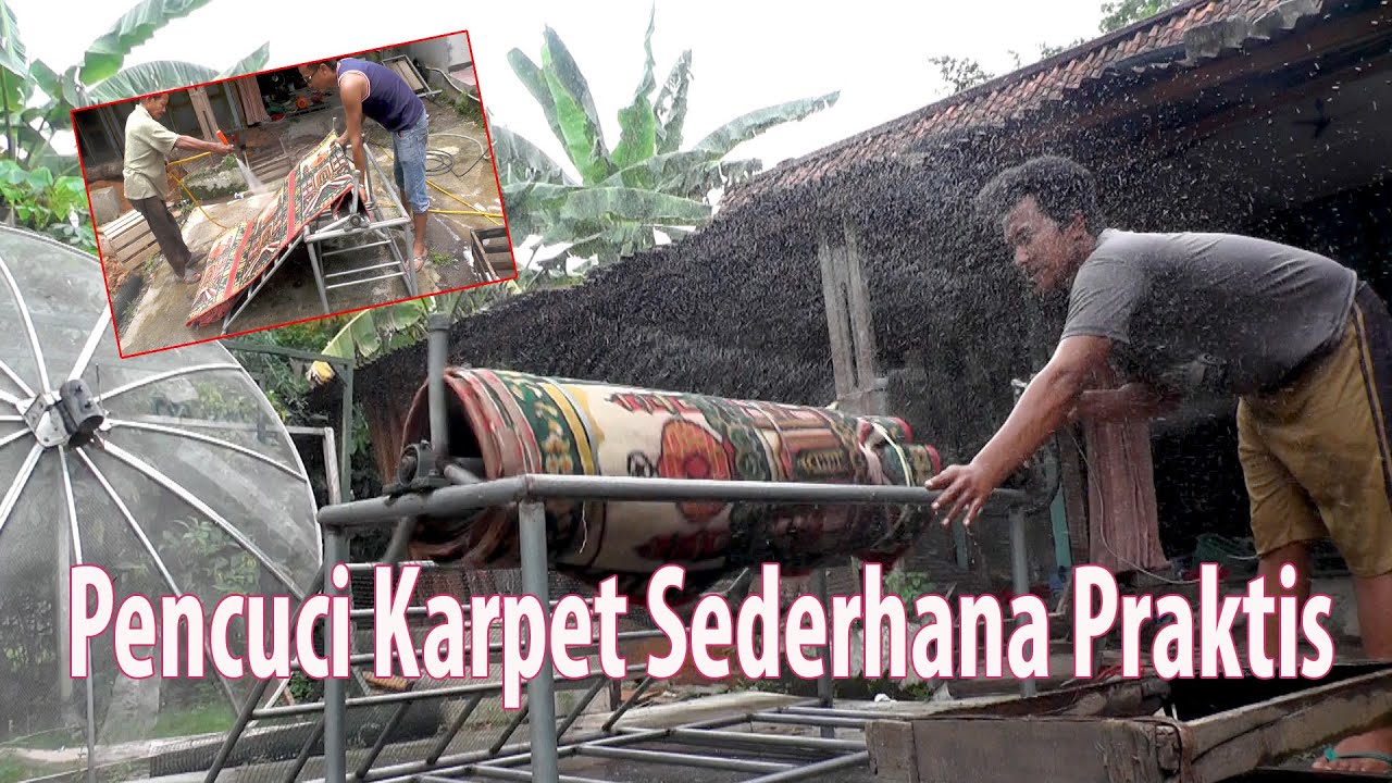 Pencuci Karpet Sederhana Menggunakan Power Sprayer