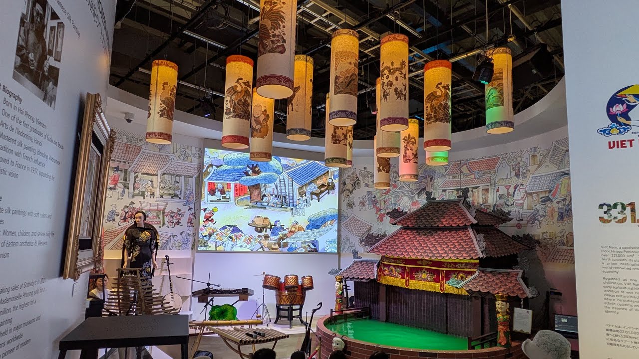 水上人形劇と民族演奏 大阪・関西万博ベトナム館を「ぶらヒロシ」