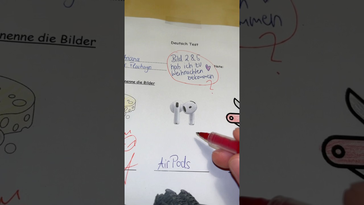 Heftig was die Kinder alles bekommen 😌 #test #korrektur #schule #lehrer #asmr