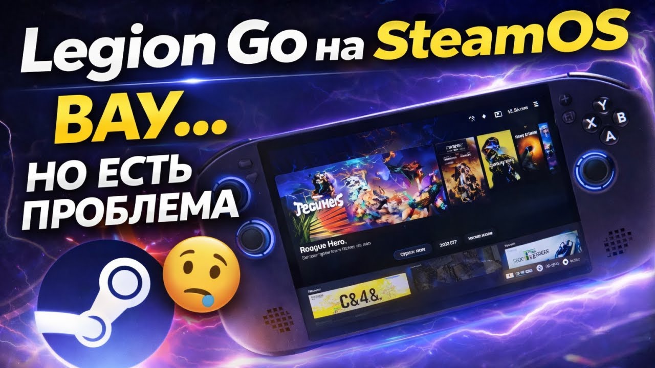 Обзор портативной консоли Lenovo Legion Go S - Steam OS: ЗАМЕЧАТЕЛЬНО, НО...