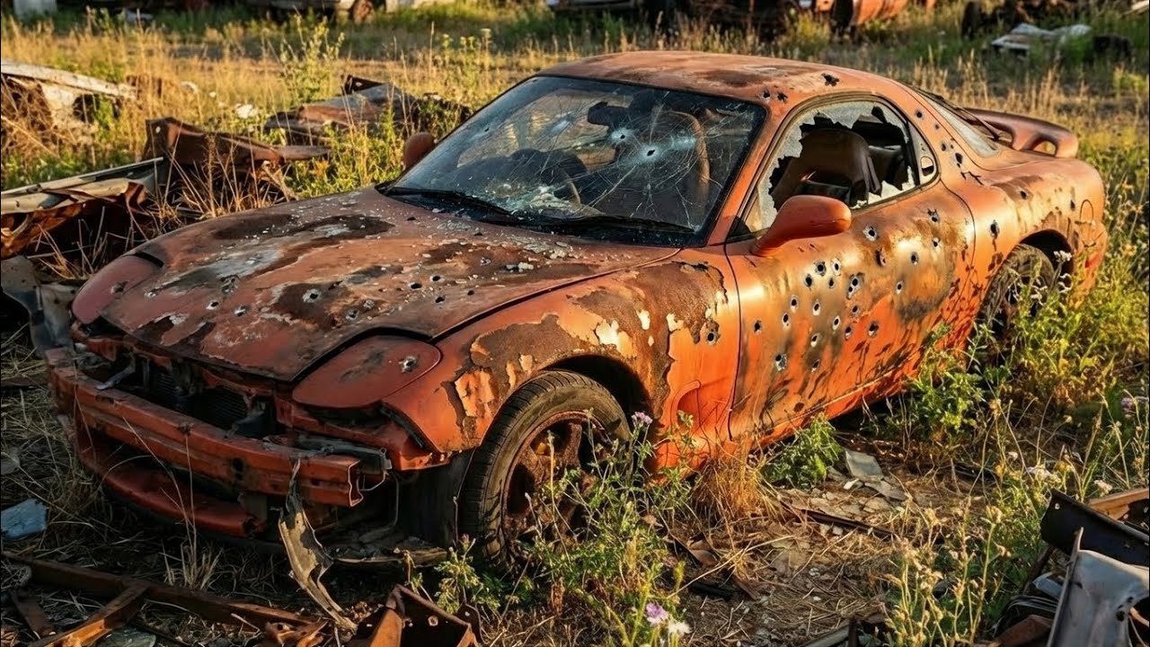 ASMR 1992 Mazda RX-7 FD Full Junkyard Restoration | Satisfying Rebuild