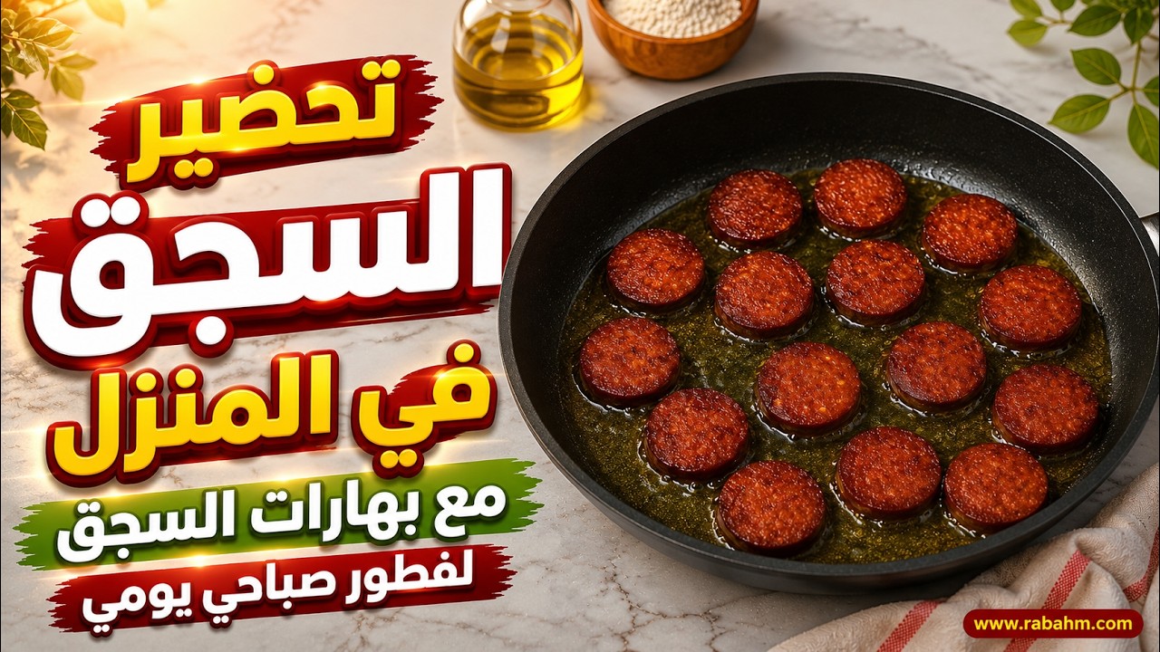 تحضير السجق في المنزل مع بهارات السجق لفطور صباحي يومي مع رباح محمد
