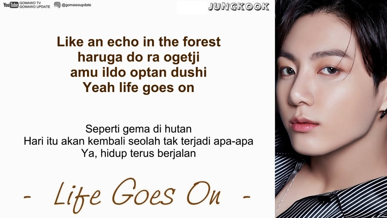 BTS - Life Goes On EASY LYRICS/INDO SUB by GOMAWO