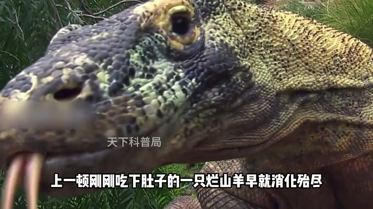 科莫多巨蜥&ldquo;生吃同类&rdquo;，720度暴力拧断头颅，20分钟生猛血战！