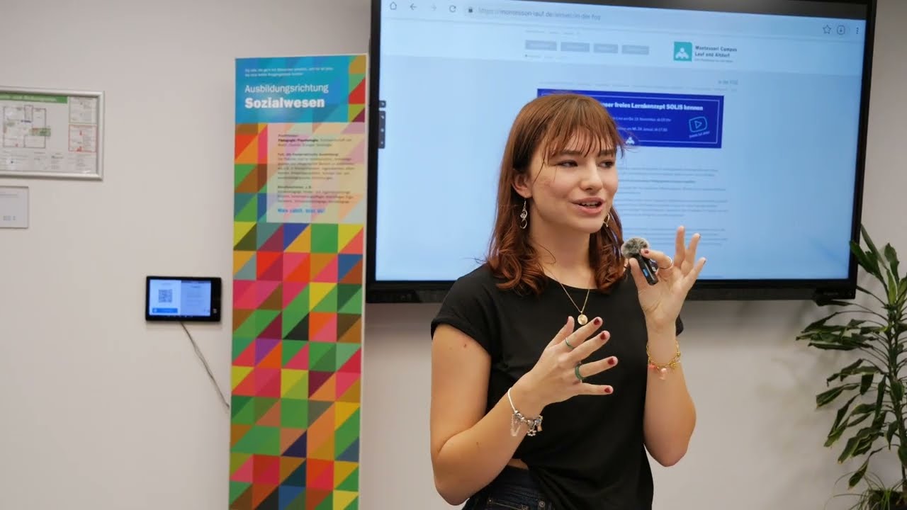 Digitaler Infoabend: Schüler*innen stellen ihre Monte-FOS Lauf vor