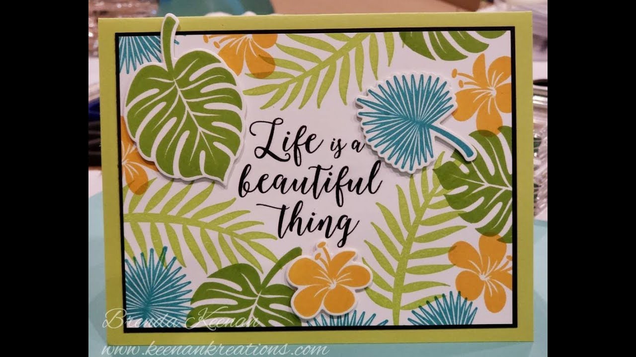 Quick and Easy Tropical Chic card