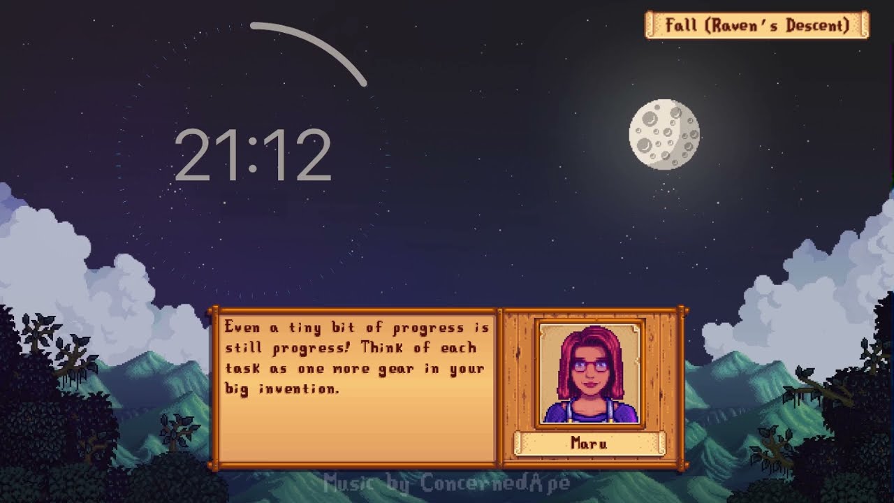 Stardew Valley Focus Timer | 4x25min Pomodoro | Great for Working / Studying / Farming
