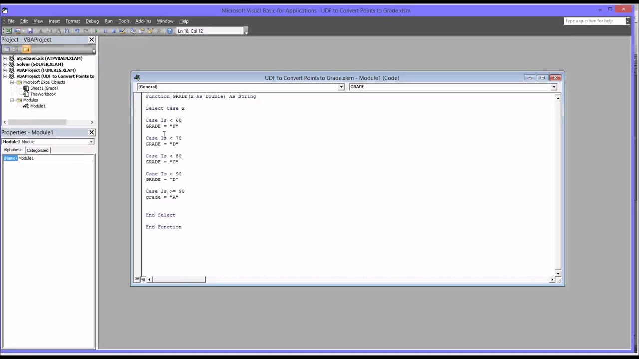 Creating a User Defined Function Using the 