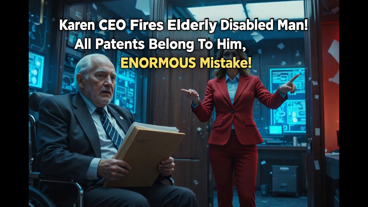 Karen CEO Fires Elderly Disabled Man! All Patents Belong To Him, ENORMOUS Mistake!