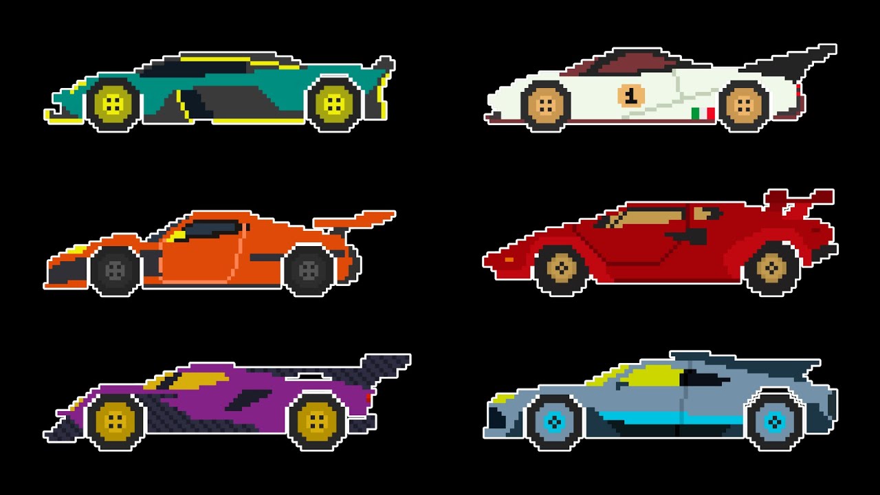 Futuristic Vehicles: Prototype, Electric, Luxury, Ultimate Speed & More | Pixel Art