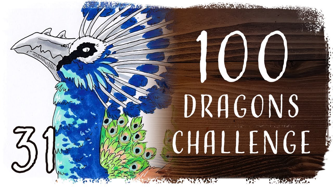 100 Dragons Challenge - 31 | Peacock Dragon