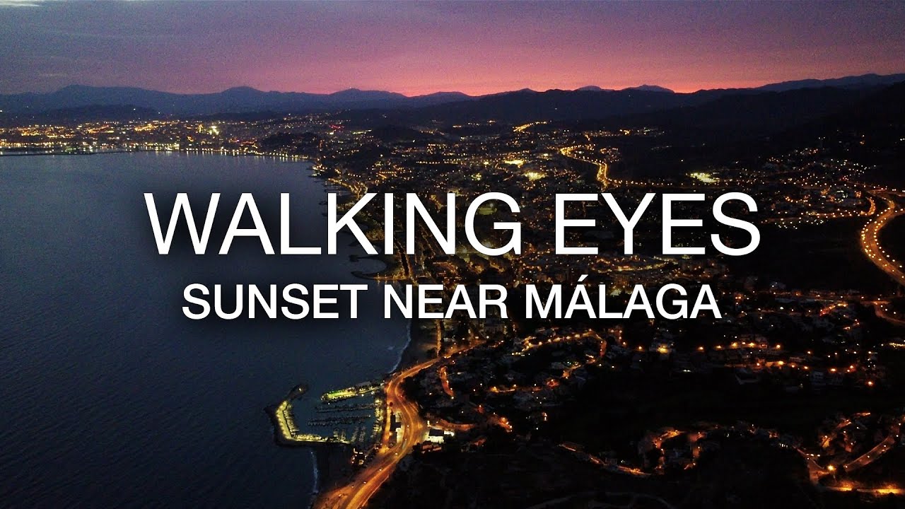Sunset near Málaga 🌅 | Calm Drone Flight | WALKING EYES