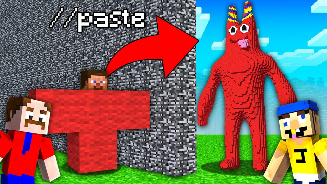 Jeffy CHEATED with //PASTE in a BANBAN Build Challenge!