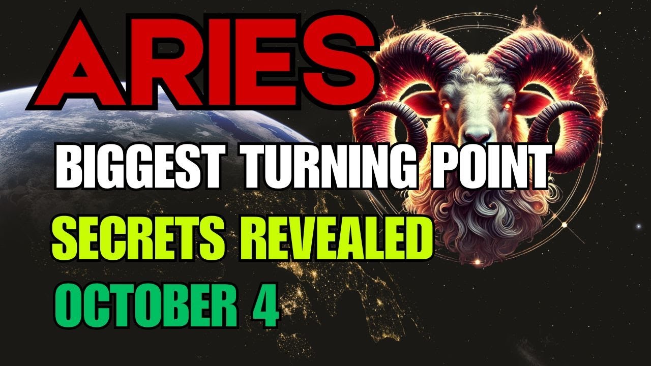 ARIES ♈ October 4, 2025 🌌 The Biggest Turning Point of Your Life! 💥 Hidden Truths Revealed! 🔮