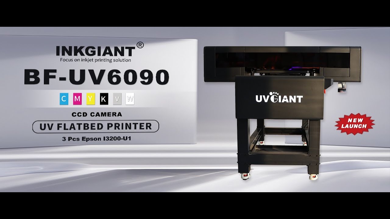 INKGIANT UV6090 new lanunch UV printer with CCD visual positioning system