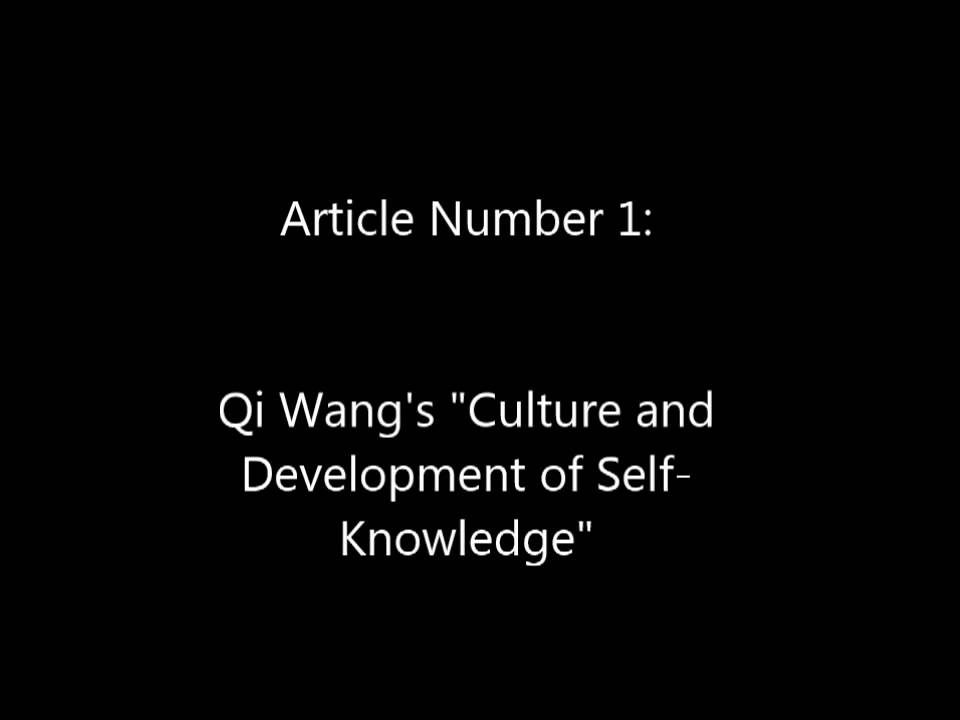 Cross Cultural Analysis Video