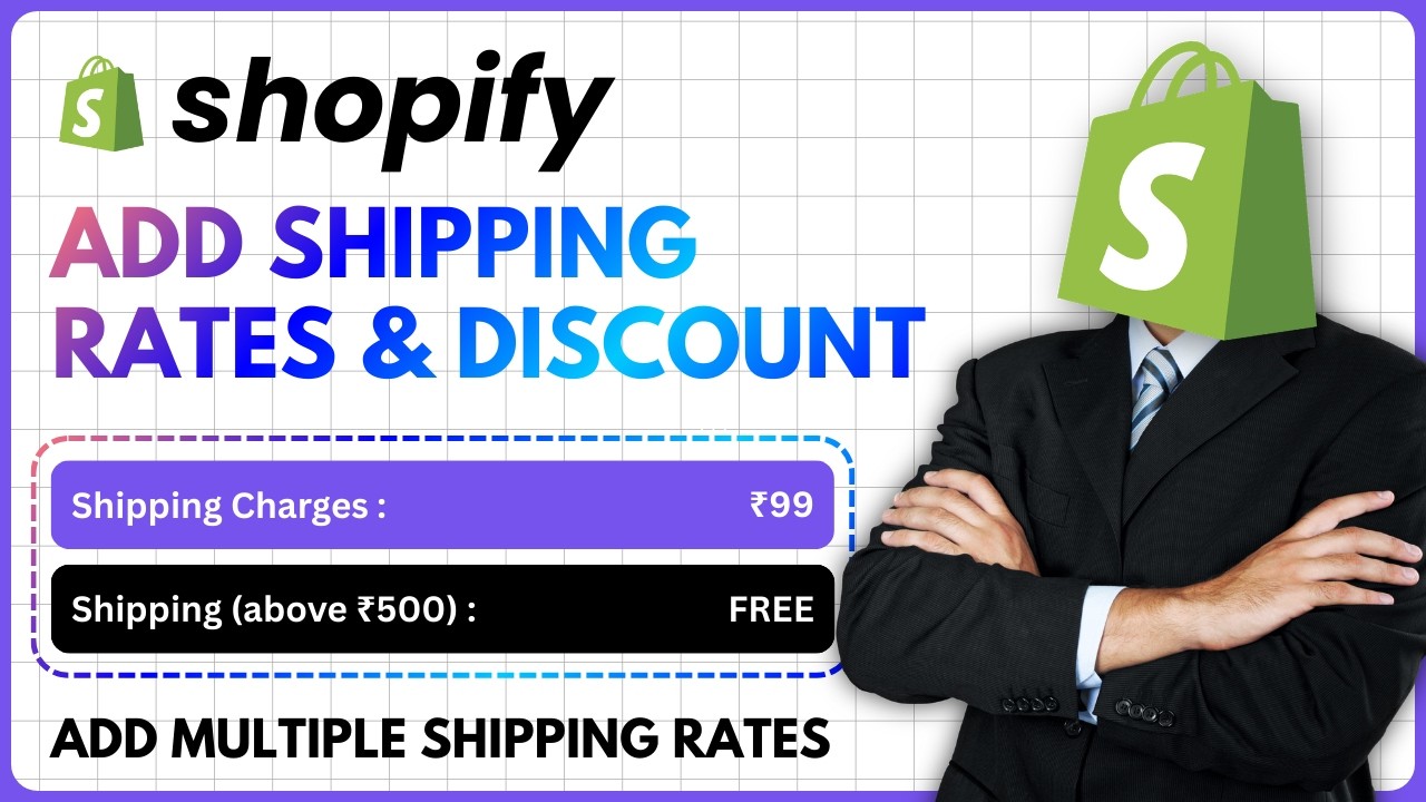 How to set up Shipping & Delivery Rates and Discounts on Shopify | Tutorial for Beginners
