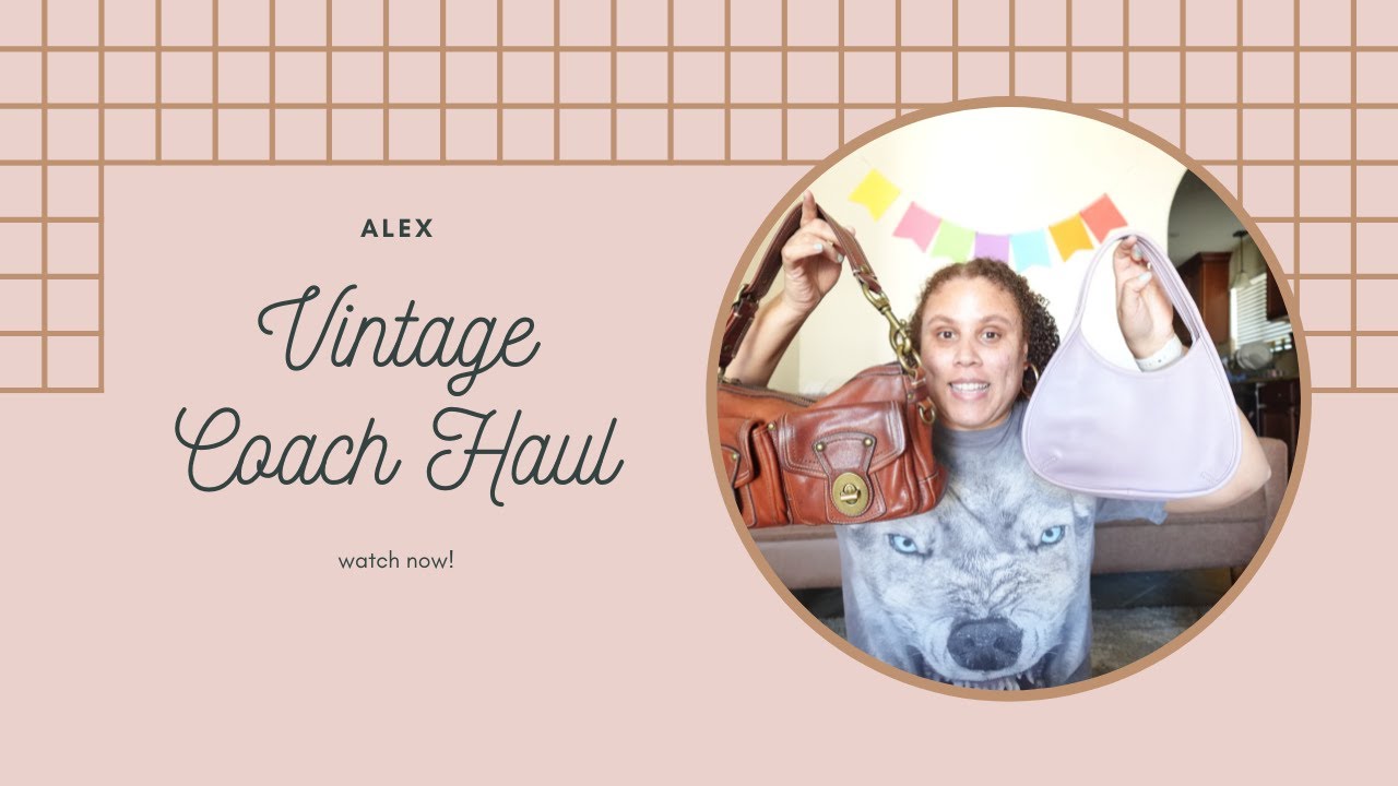 Huge Vintage Coach purse haul!