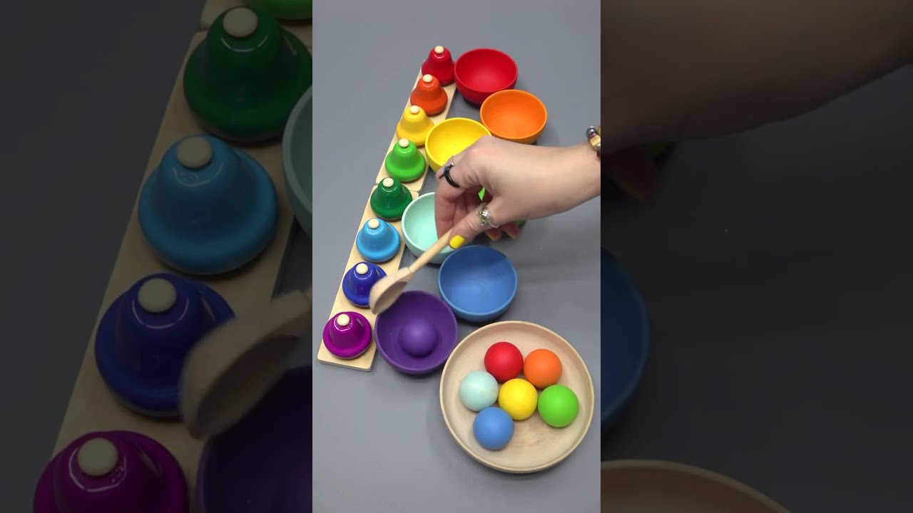 ASMR Reverse 📿Calming Pearl,Gold,Crystal and Colorful Beads in Wood Cups #asmr #beads #dominogirl