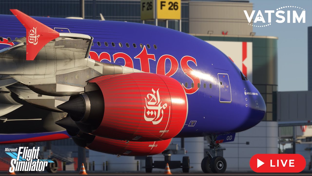 LIVESTREAM: Johannesburg to Dubai Full Flight | Emirates A380 | MSFS 2024