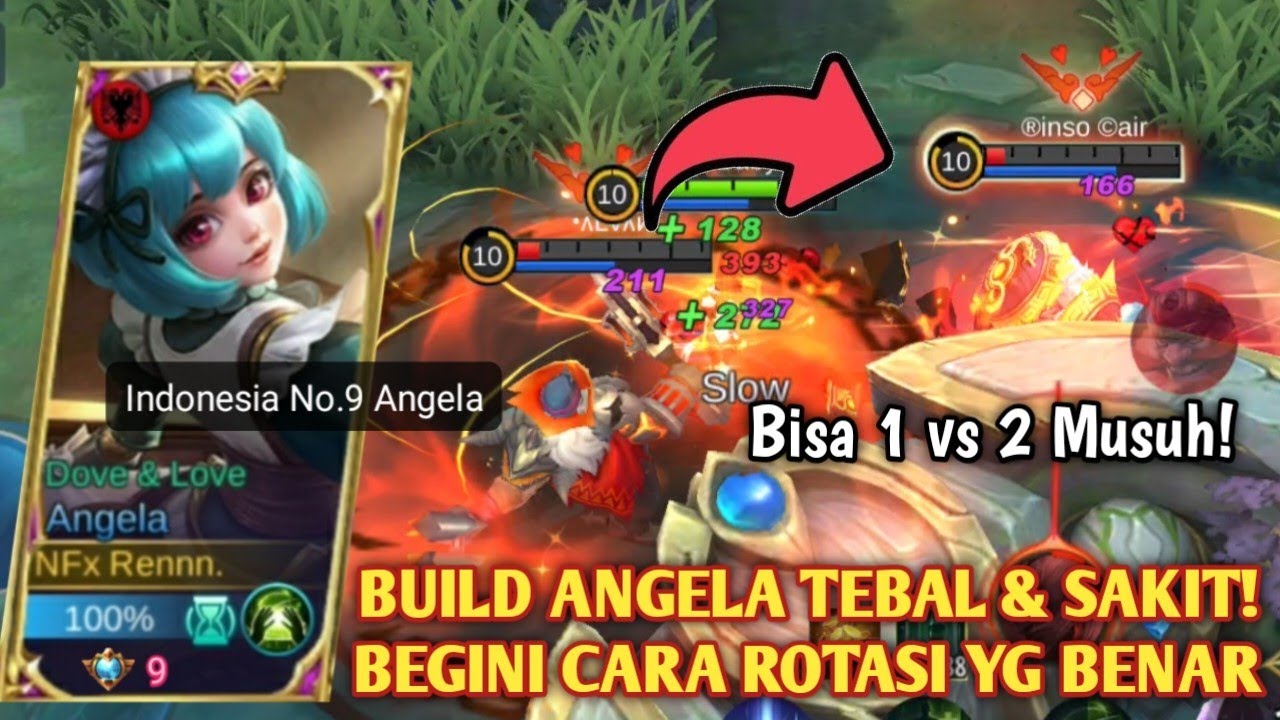 BUILD ANGELA SUPPORT TAPI SAKIT | ANGELA DITANGAN COWOK? BEGINI JADINYA BARBAR🤣 - MOBILE LEGENDS